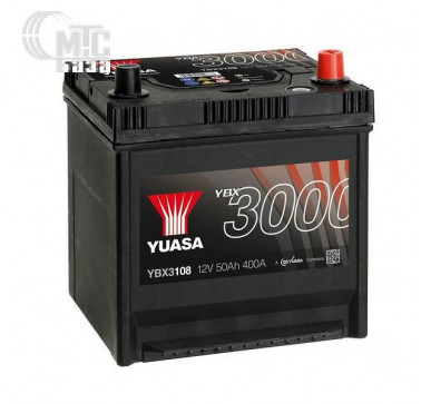 Аккумулятор  Yuasa SMF Battery Japan  [YBX3108] 6СТ-50 Ач R EN400 А 202x173x225 мм